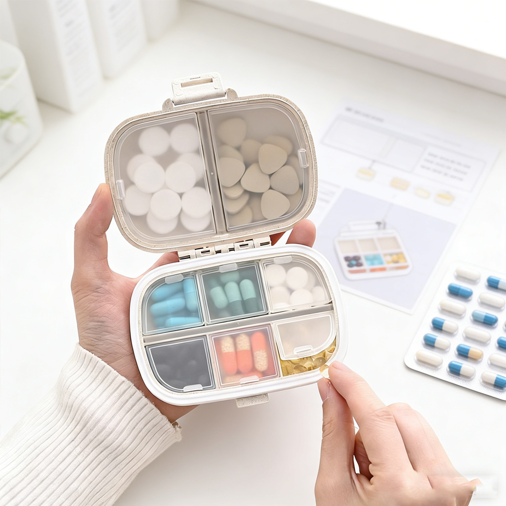 Home Office Box - Portable Medicine Storage Case Weekly Pill