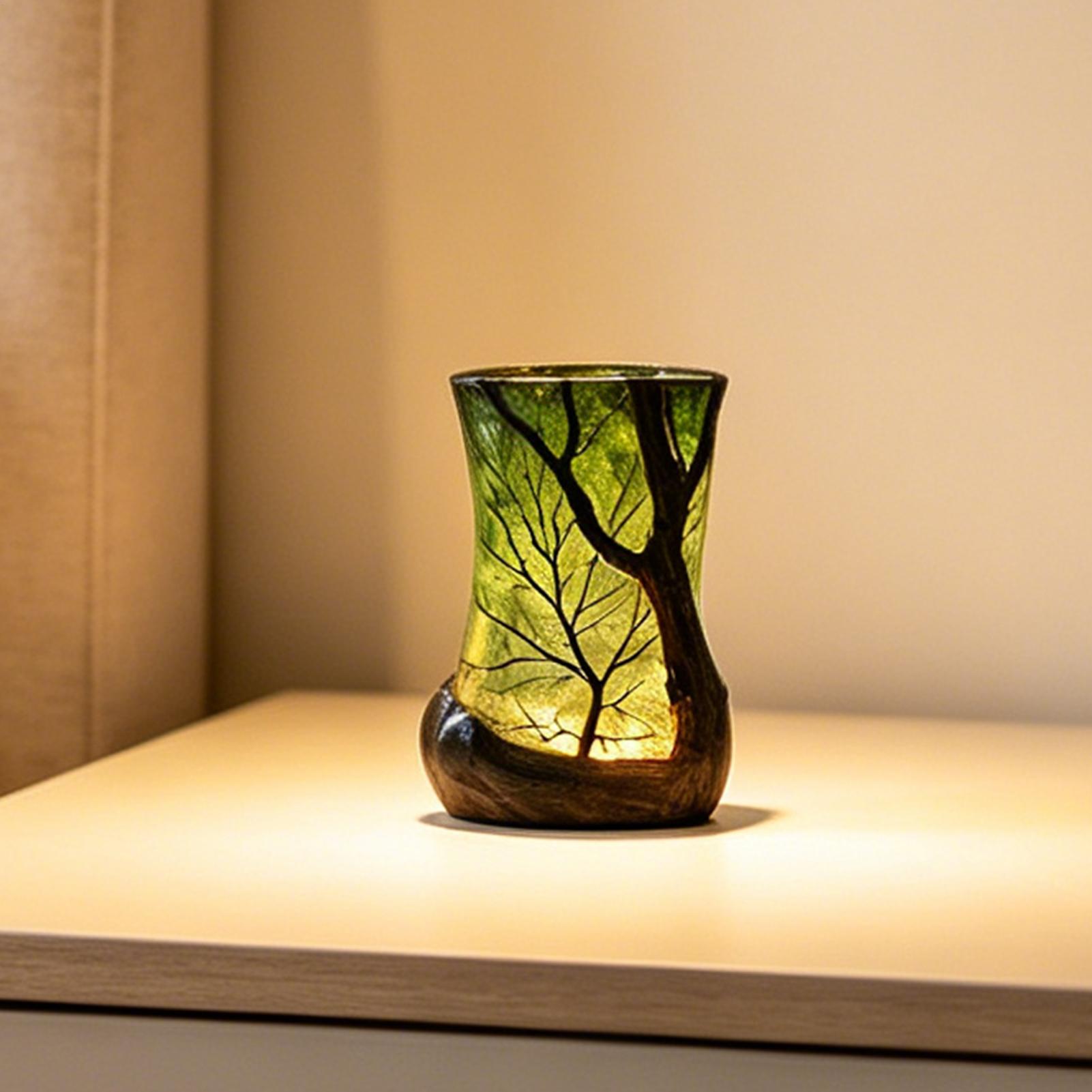 Home Office Gadgets - Bedside Table Lamp Forest Nightlight Decorative