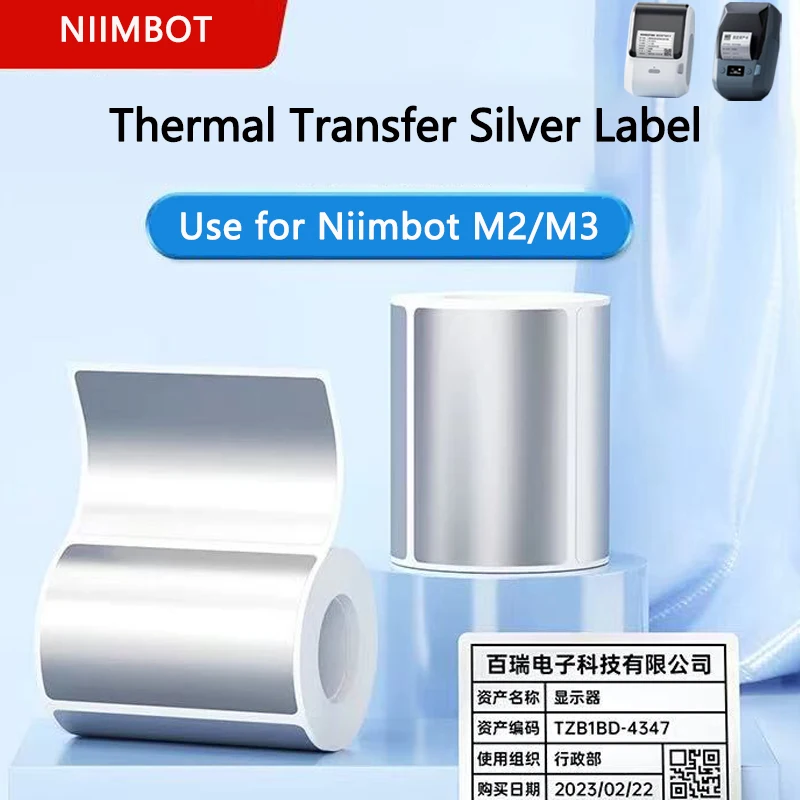 Laser Printer Home - Niimbot M2/M3 Silver Label Heat Transfer