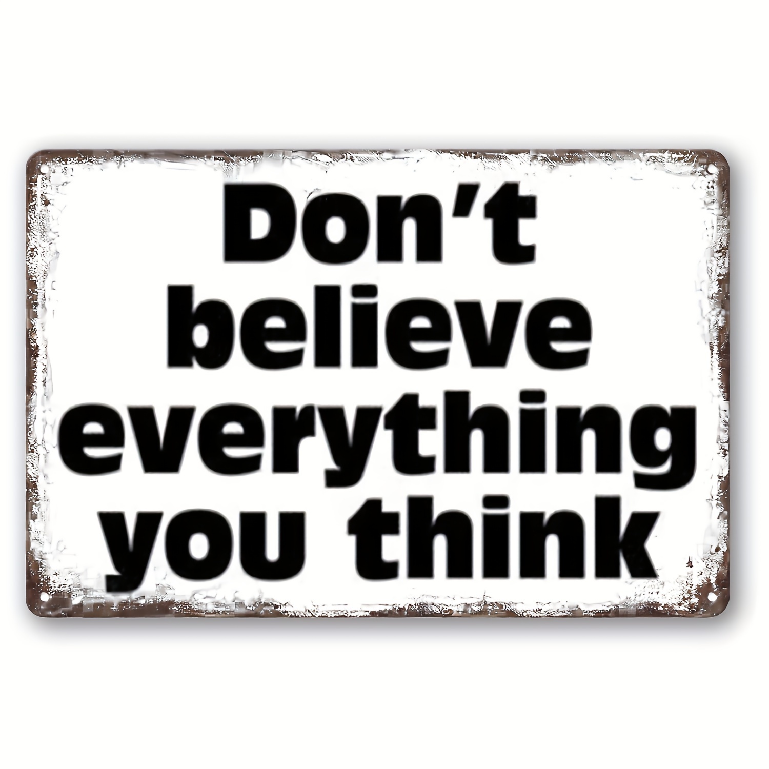 Home Office Room Inspiration - , Vintage Metal Tin Sign with