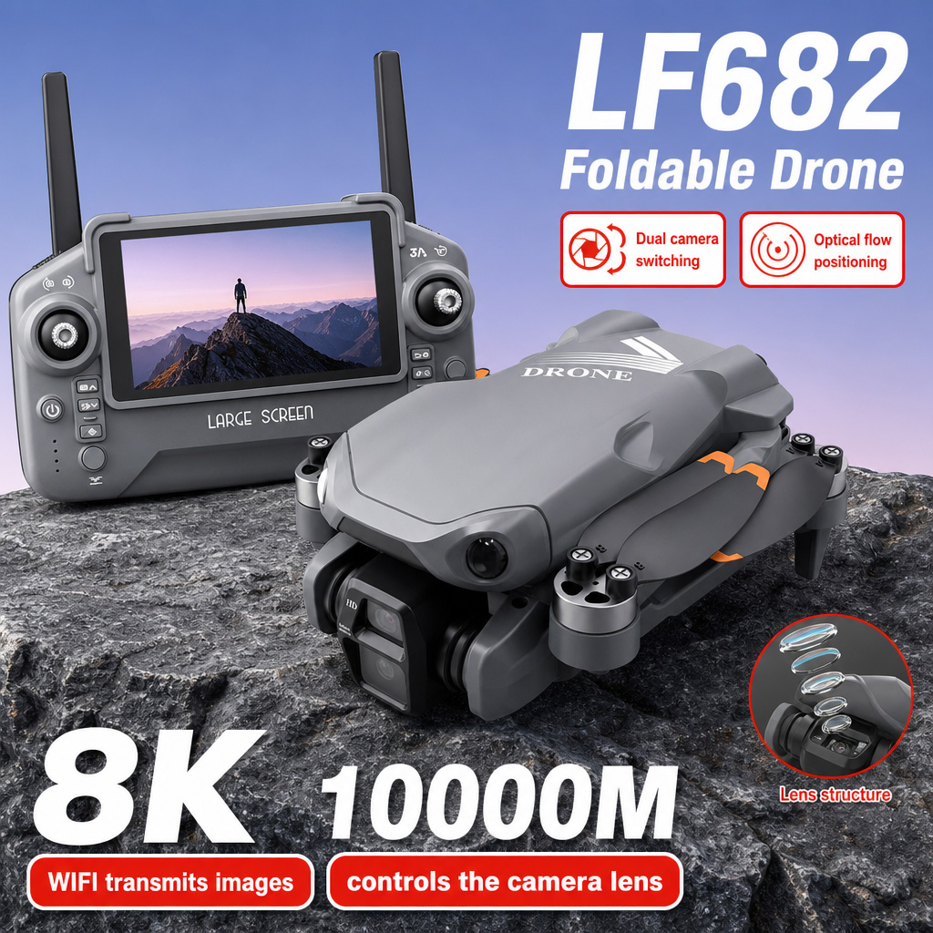 Webcam Hd 1080P - Aerial Photo LF682 Drone 8K HD