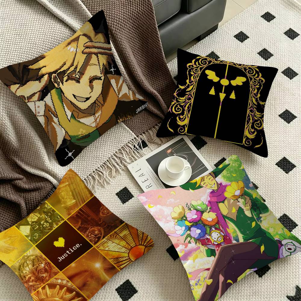 Home Office Icon - GAME YELLOW DELTARUNE icon Decorative Pillowcase