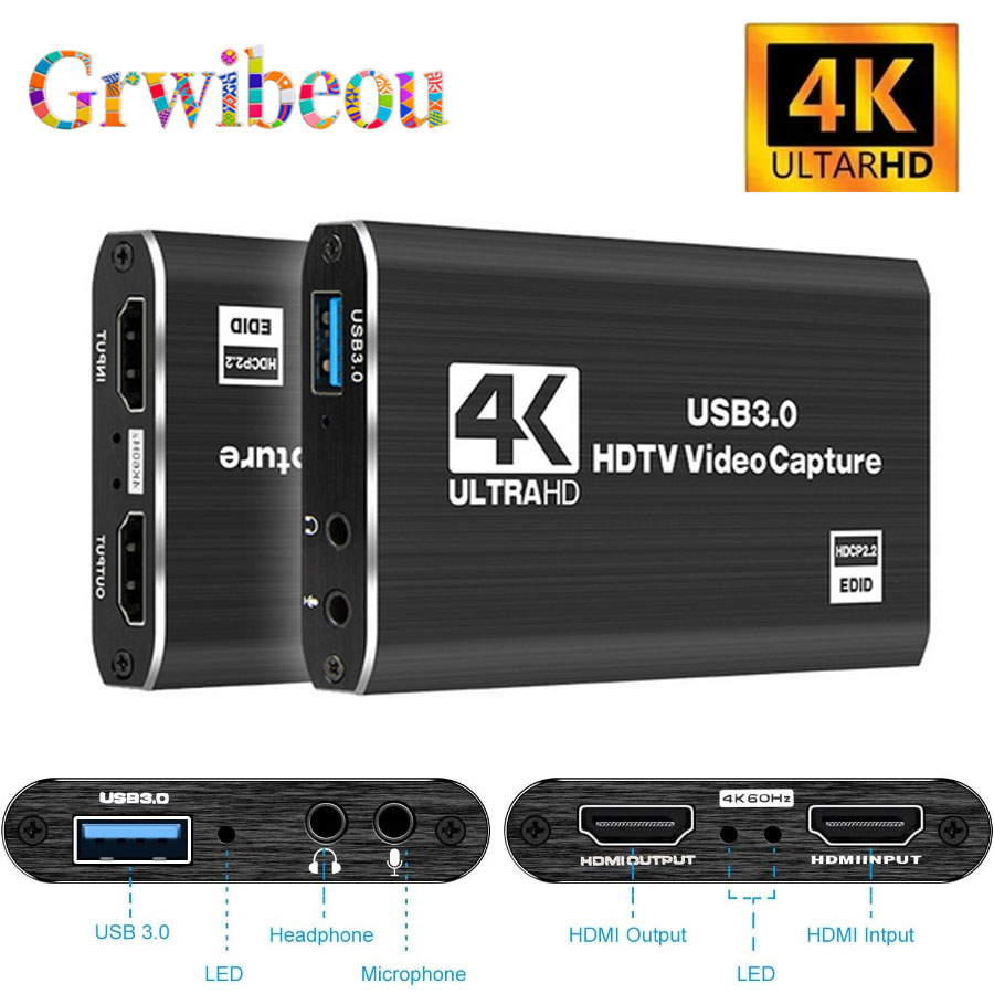 Webcam Hd 1080P - 4K USB 3.0 Video Capture Card