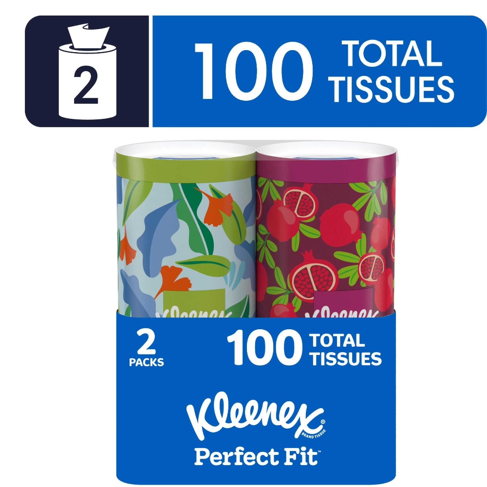 Home Office Box - Kleenex Perfect Fit 2-Ply Facial Tissues,