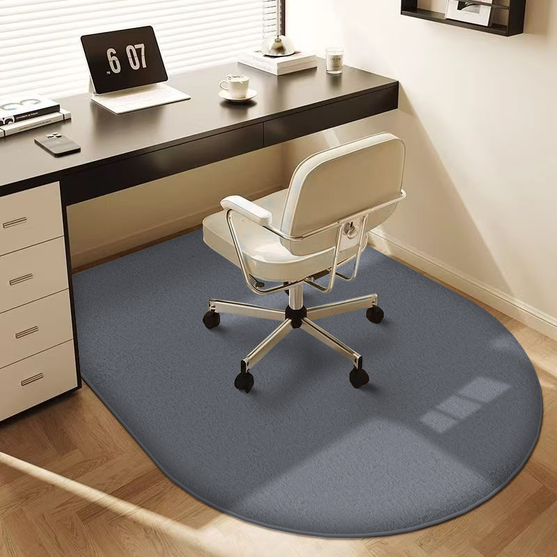 Home Office Rug - Solid color flannel large size desk