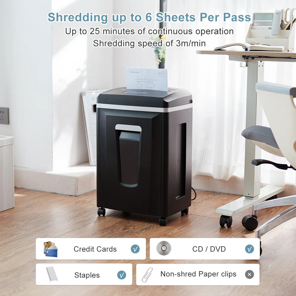 Home Office Paper Shredder - Heavy Duty Commercial Paper Shredder Micro