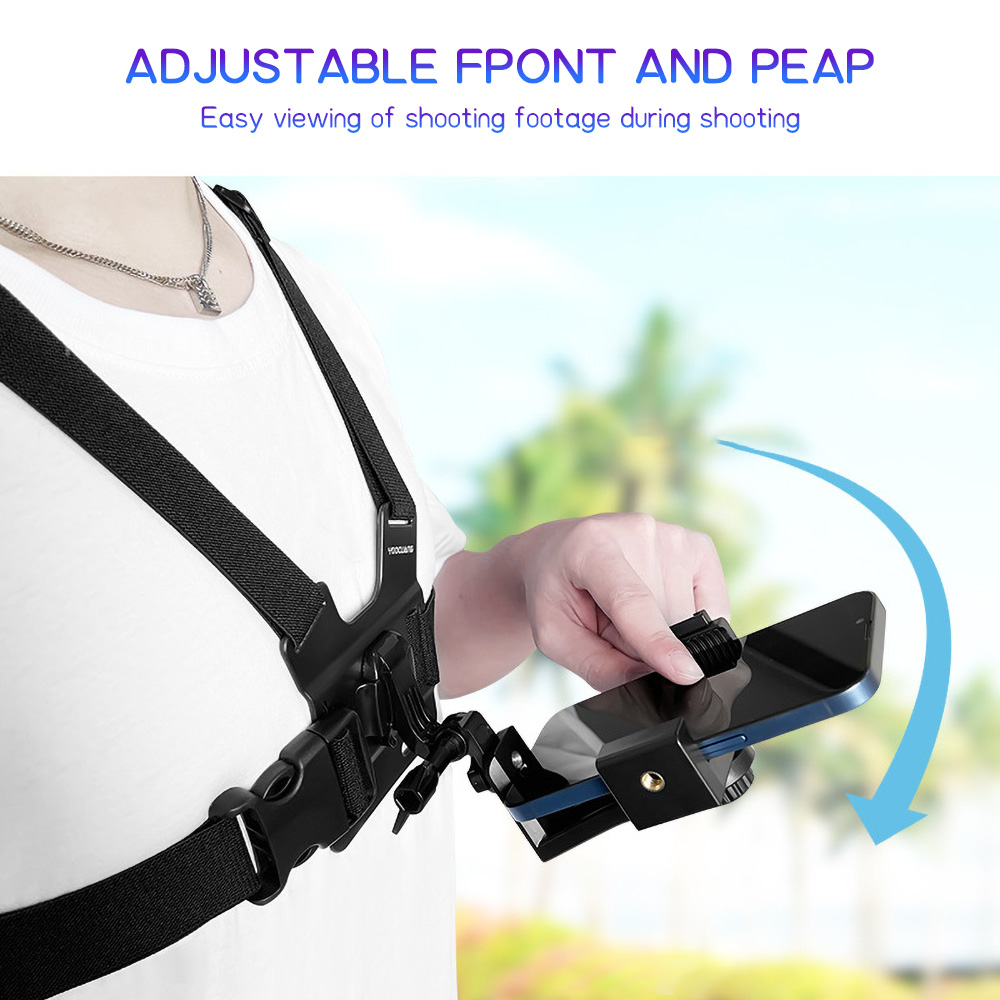 Home Office Gadgets - Chest Mount Phone Strap Holder Adjustable