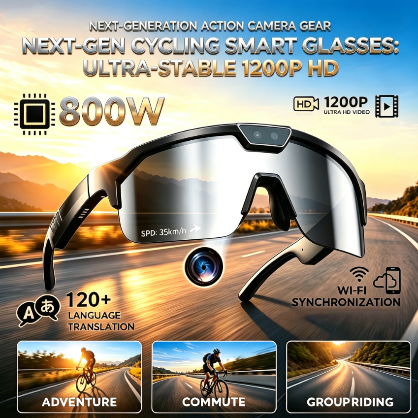 2026 Cycling Glasses with 800W - огляд і ціна Webcam Hd 1080P