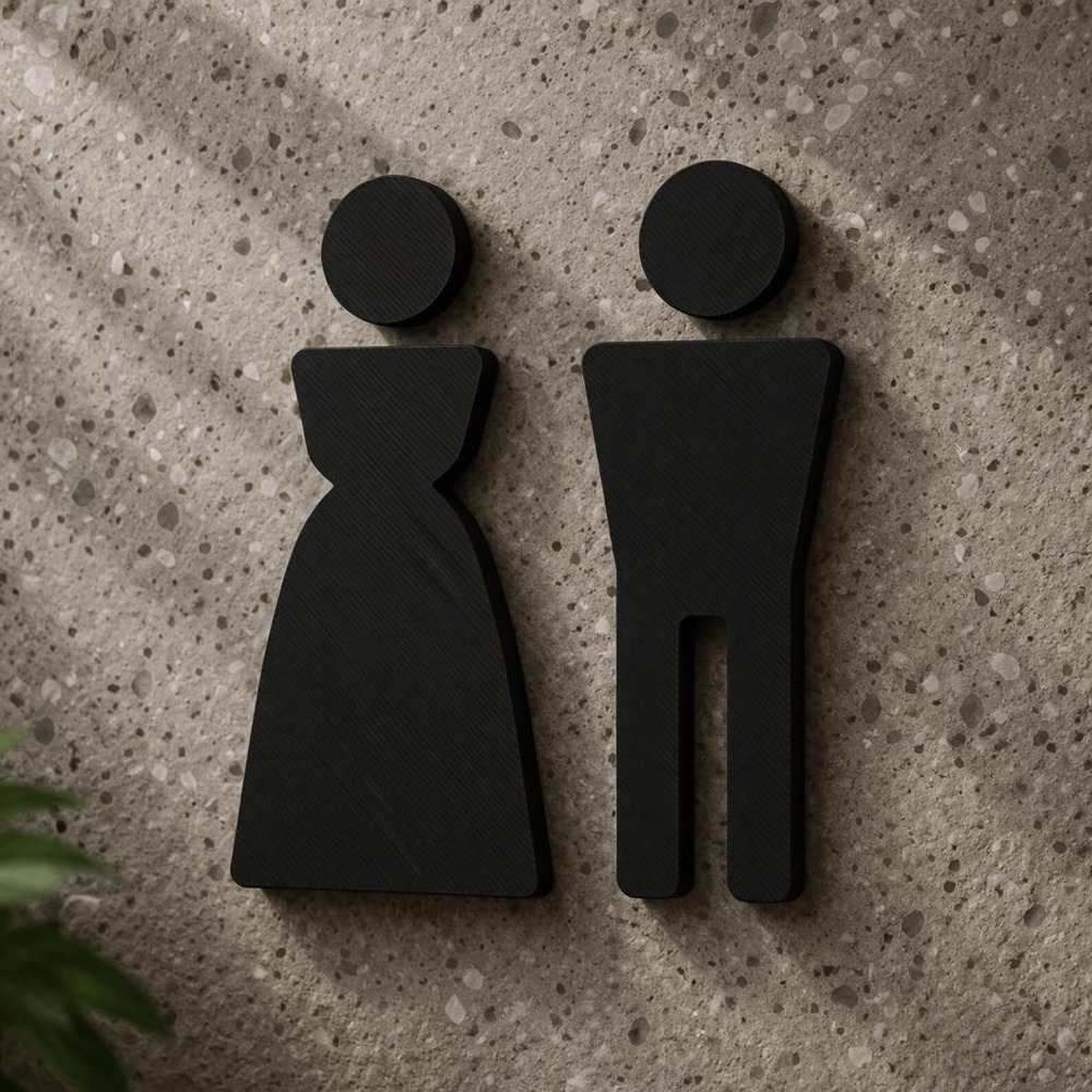 Minimalist 3D Printed Male Fem - огляд і ціна Home Office Icon