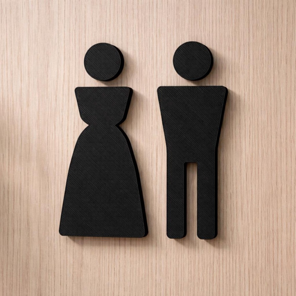 Minimalist 3D Printed Male Fem - огляд і ціна Home Office Icon