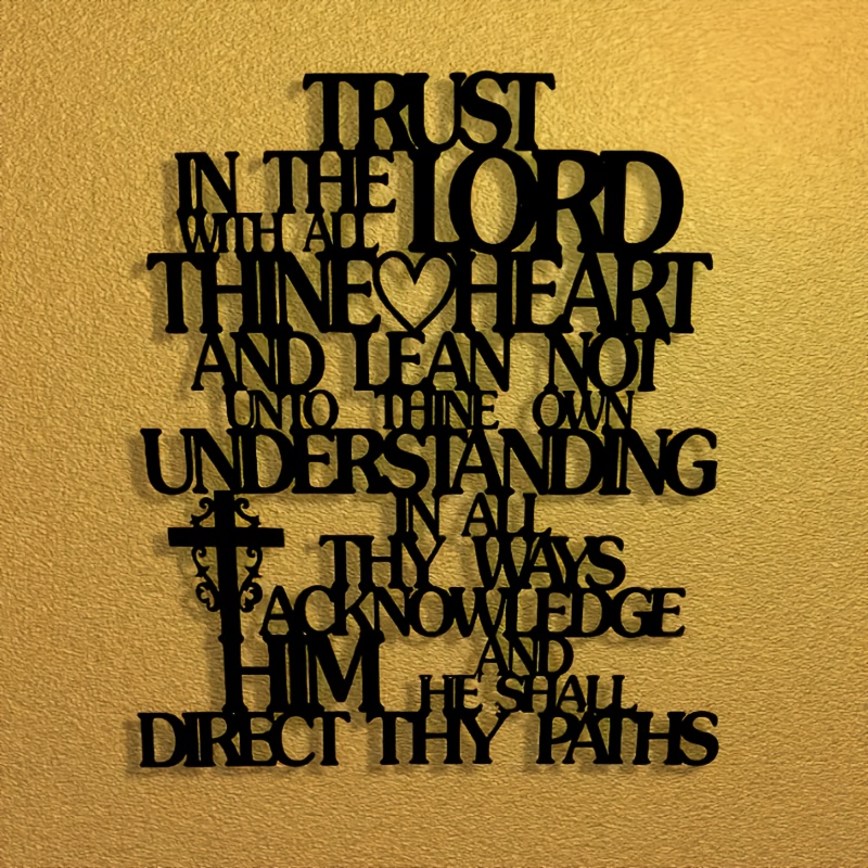 CIFBUY Metal Wall Art Trust In - огляд і ціна Home Office Room Inspiration