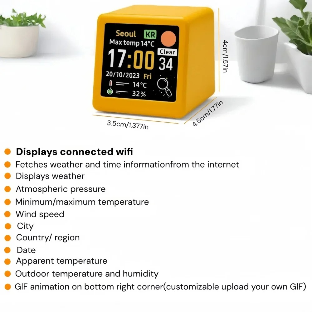 Smart Wifi Weather Station Des - огляд і ціна Led Desk Clock