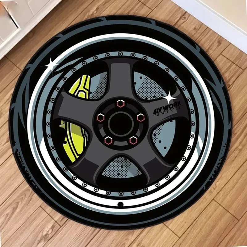 VIKAMA Car Hub Round Cushion S - огляд і ціна Home Office Rug