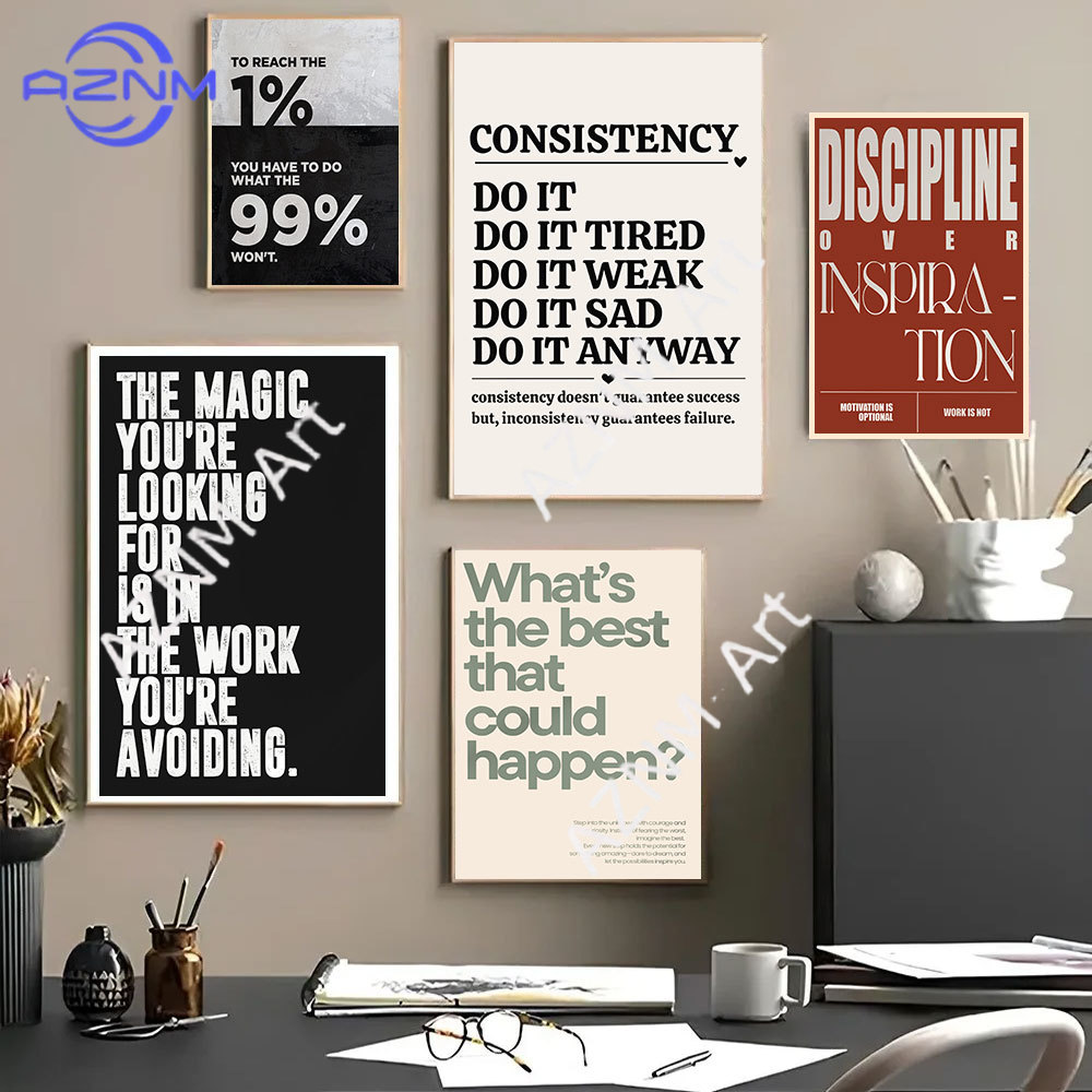 Minimalist Motivational Quotes - огляд і ціна Home Office Room Inspiration