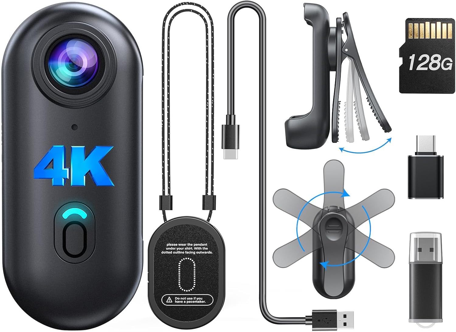 BOBLOV W4 Mini Body Camera 108 - огляд і ціна Webcam Hd 1080P