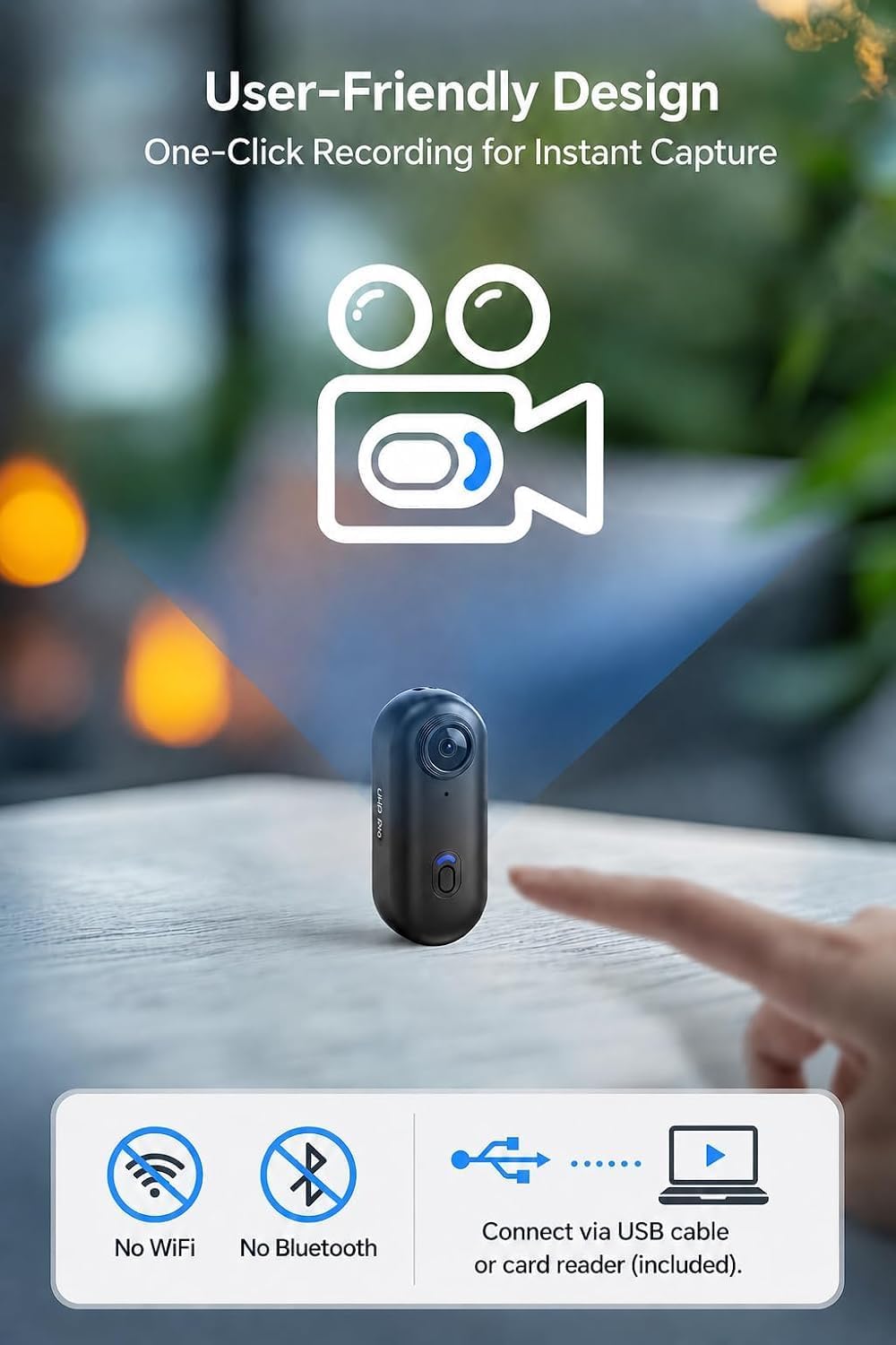 BOBLOV W4 Mini Body Camera 108 - огляд і ціна Webcam Hd 1080P