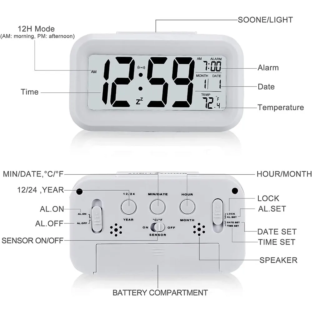 LED Electronic Digital Alarm C - огляд і ціна Led Desk Clock
