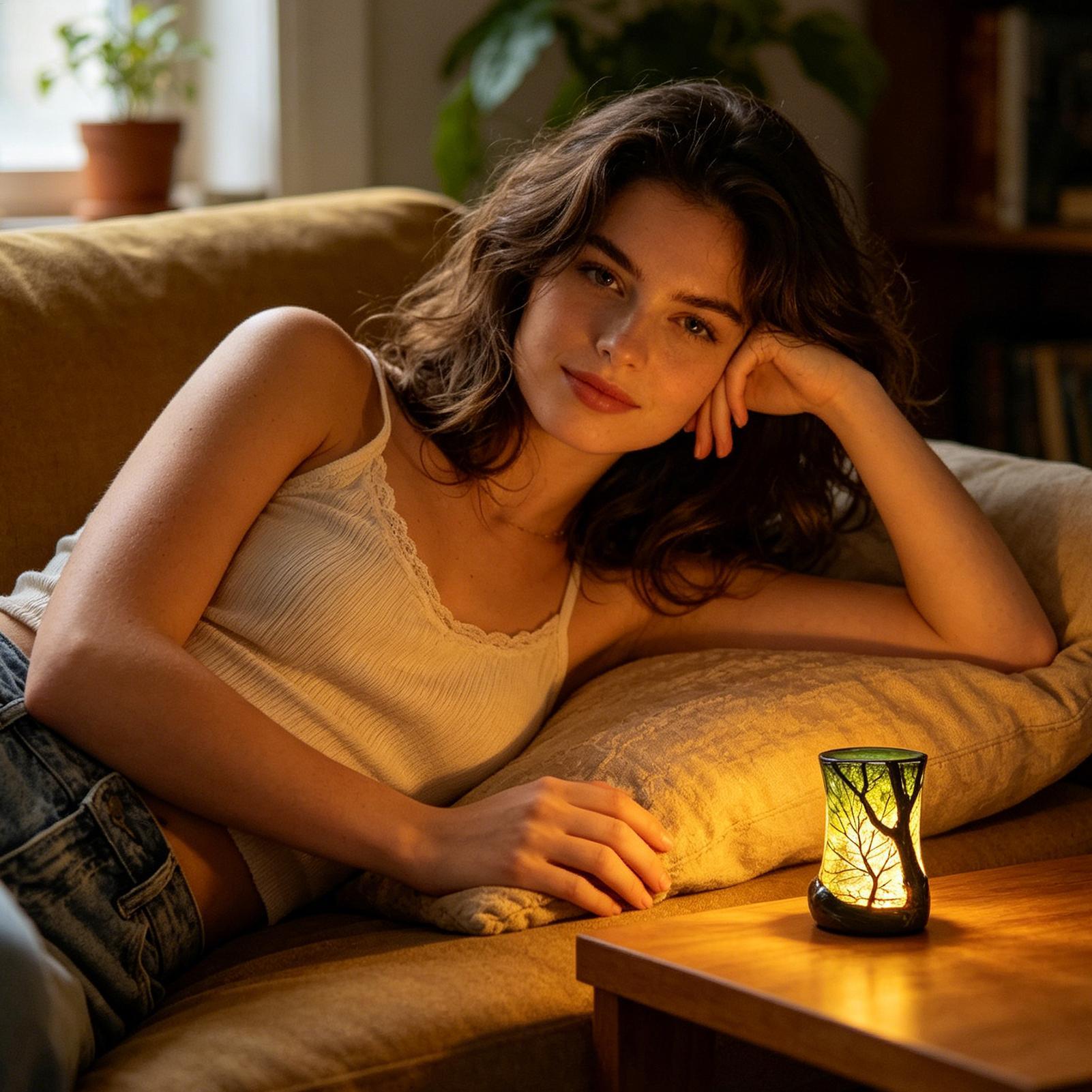 Bedside Table Lamp Forest Nigh - огляд і ціна Home Office Gadgets