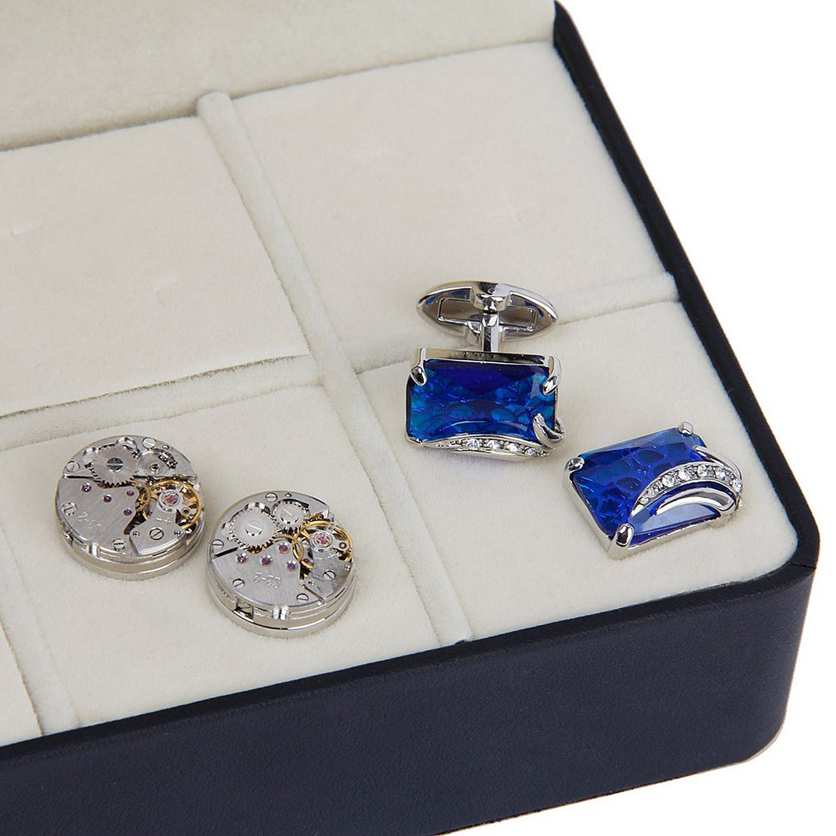 6-Compartment Portable Cufflin - огляд і ціна Home Office Box