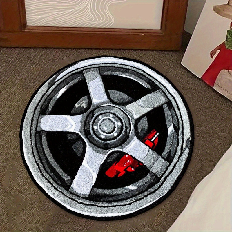 VIKAMA Car Wheel Rim Design Ro - огляд і ціна Home Office Rug