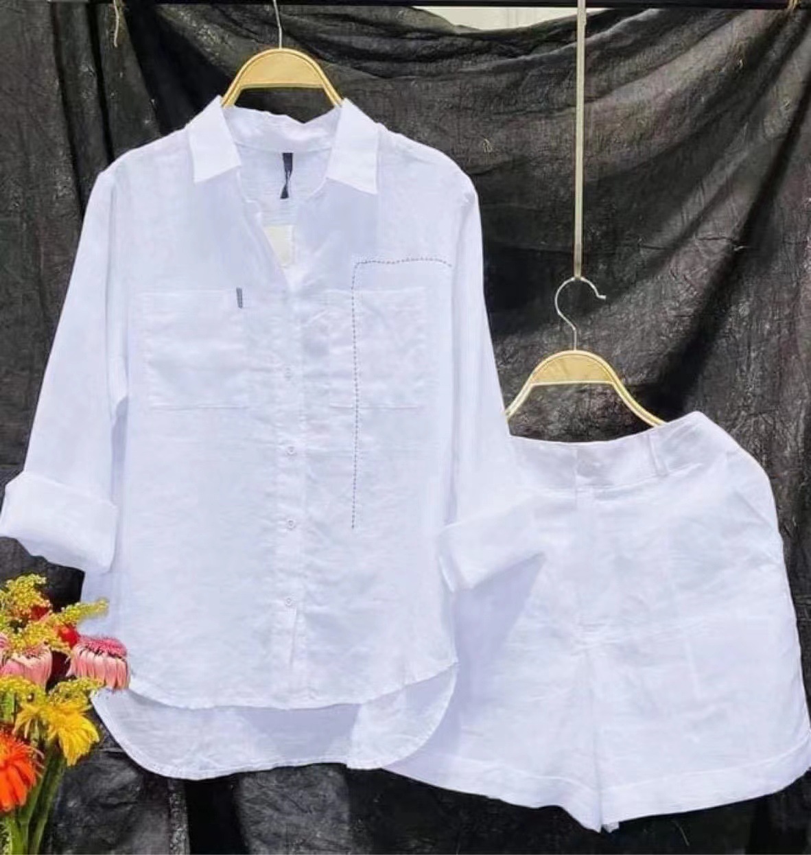 Fashion White Long Sleeve Shir - огляд і ціна Home Office For Two