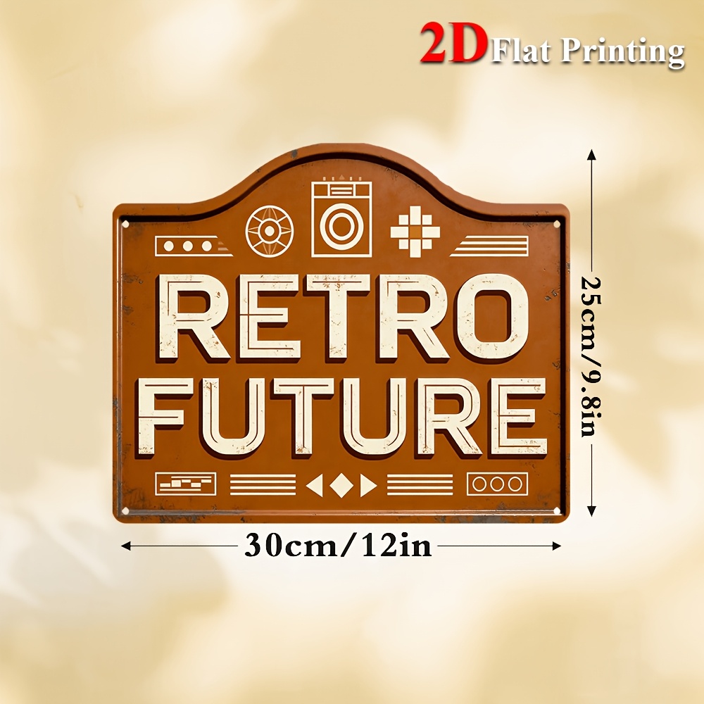 2D Flat, 1pc Vintage Futuristi - огляд і ціна Home Office Icon