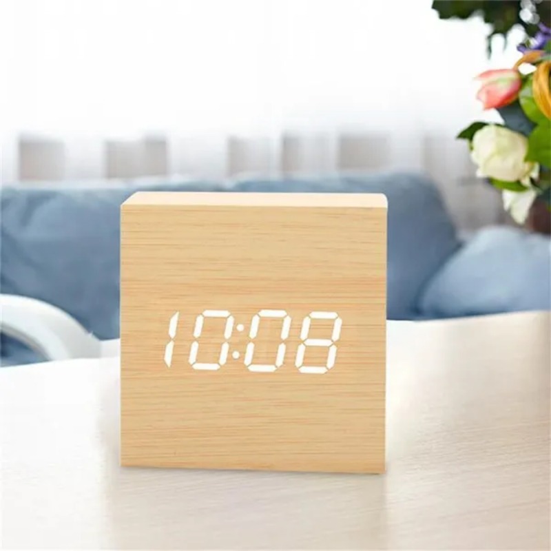 Voice Control Digital Electron - огляд і ціна Led Desk Clock