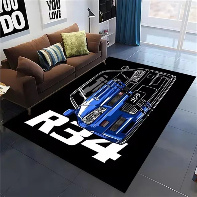 Classical Racing Car Printed C - огляд і ціна Home Office Rug