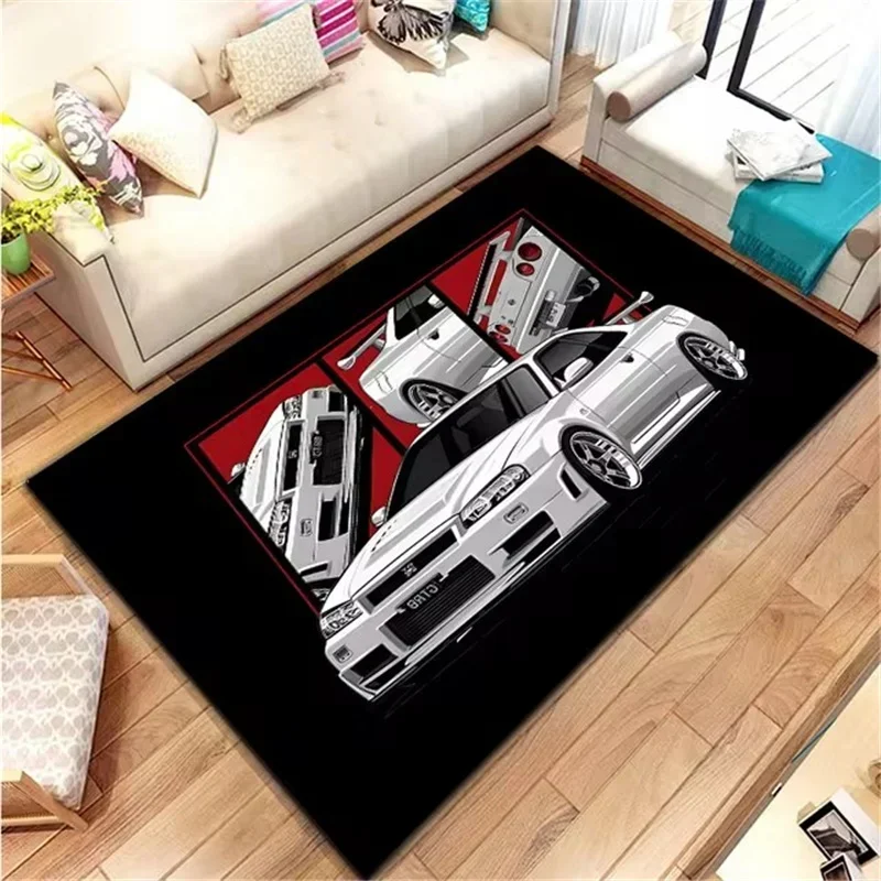 Classical Racing Car Printed C - огляд і ціна Home Office Rug
