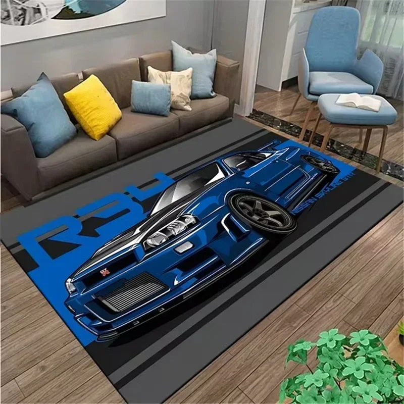 Classical Racing Car Printed C - огляд і ціна Home Office Rug