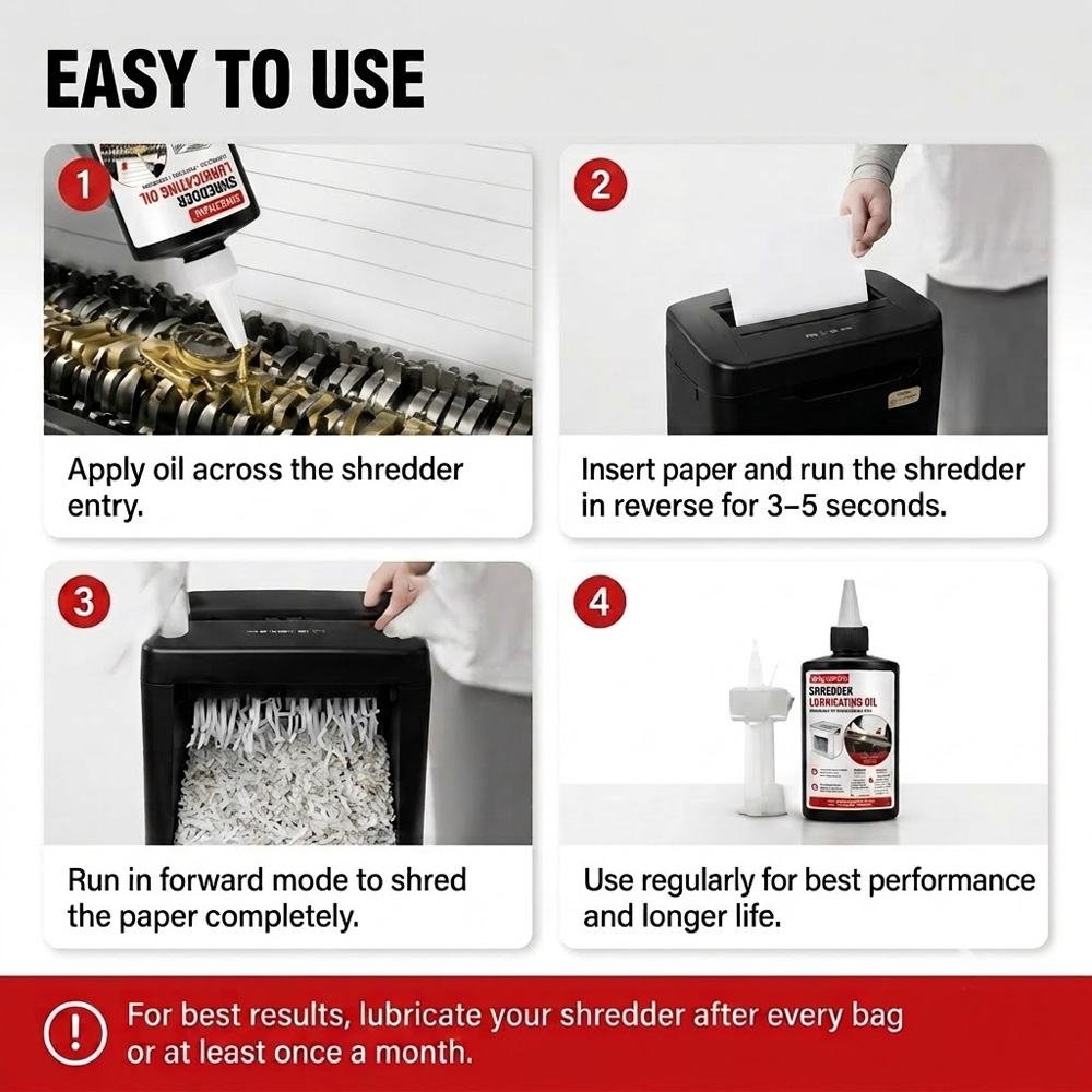 110ml Shredder Lubricating Oil - огляд і ціна Home Office Paper Shredder