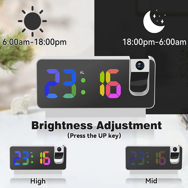 Projection Alarm Clock Desk Cl - огляд і ціна Led Desk Clock