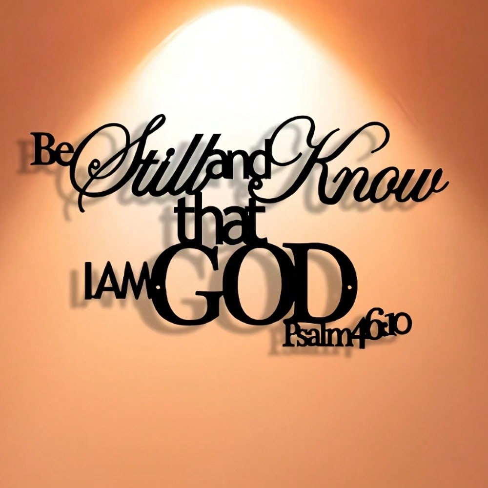 God Word Metal Wall Plaque Chr - огляд і ціна Home Office Room Inspiration