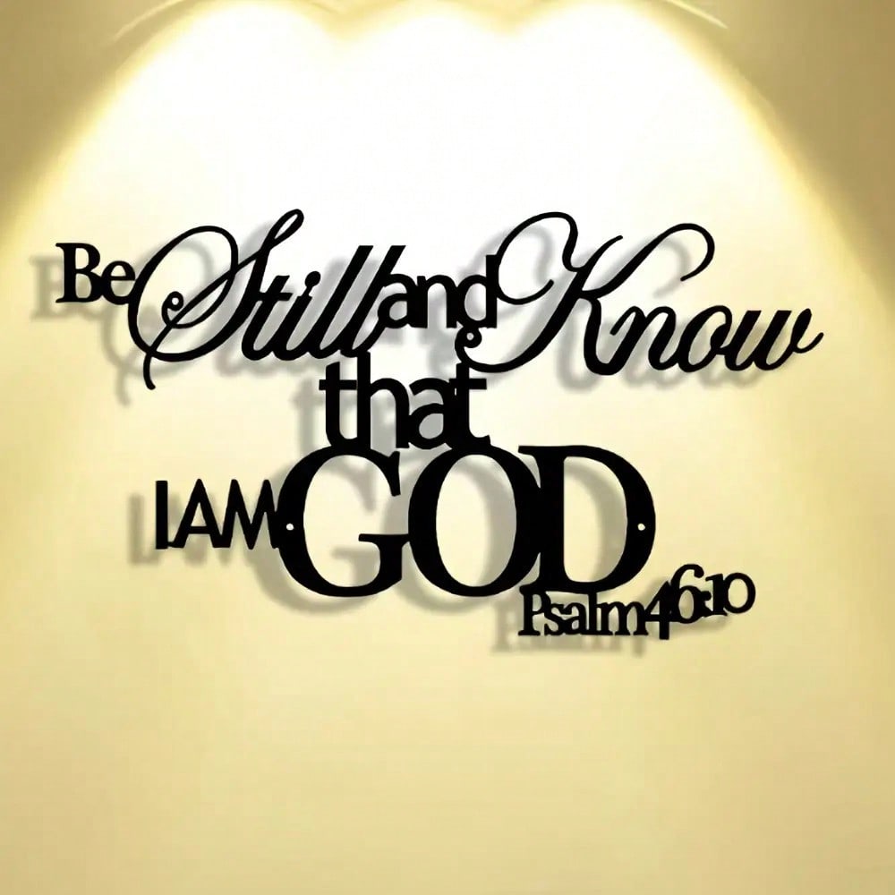 God Word Metal Wall Plaque Chr - огляд і ціна Home Office Room Inspiration