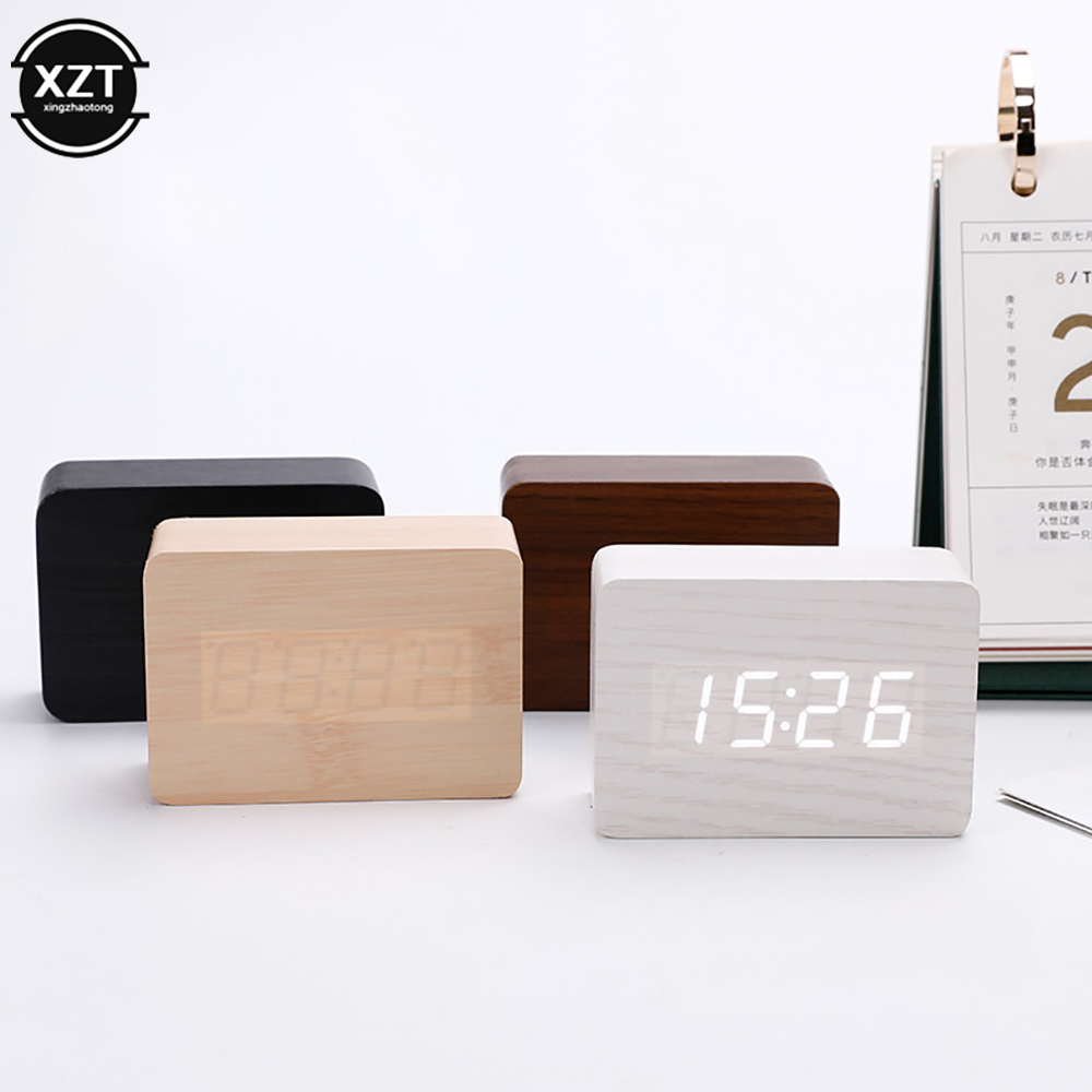 Fashion Alarm Clock LED Wooden - огляд і ціна Led Desk Clock