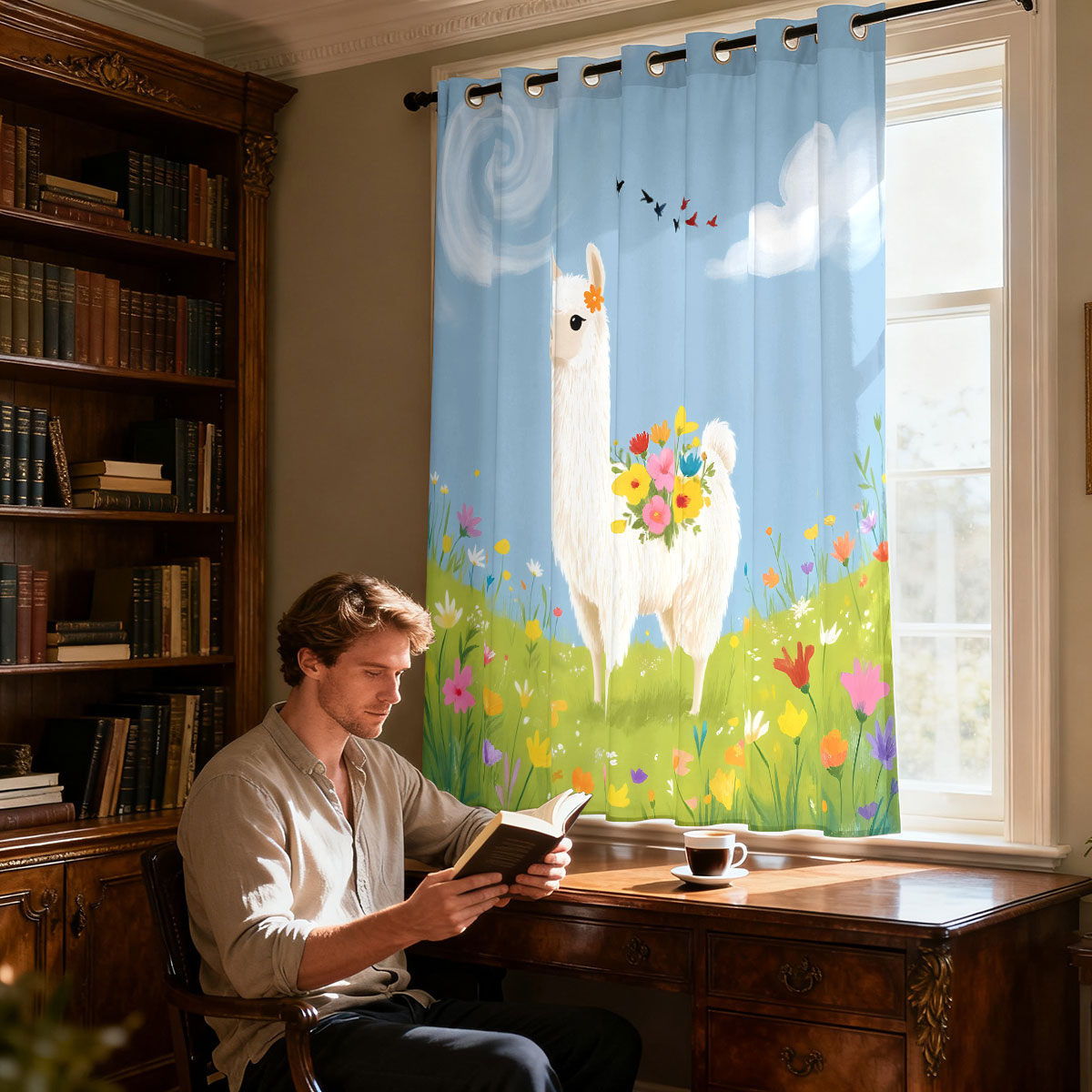 Spring Flower Field Alpaca Ill - огляд і ціна Home Office Rate