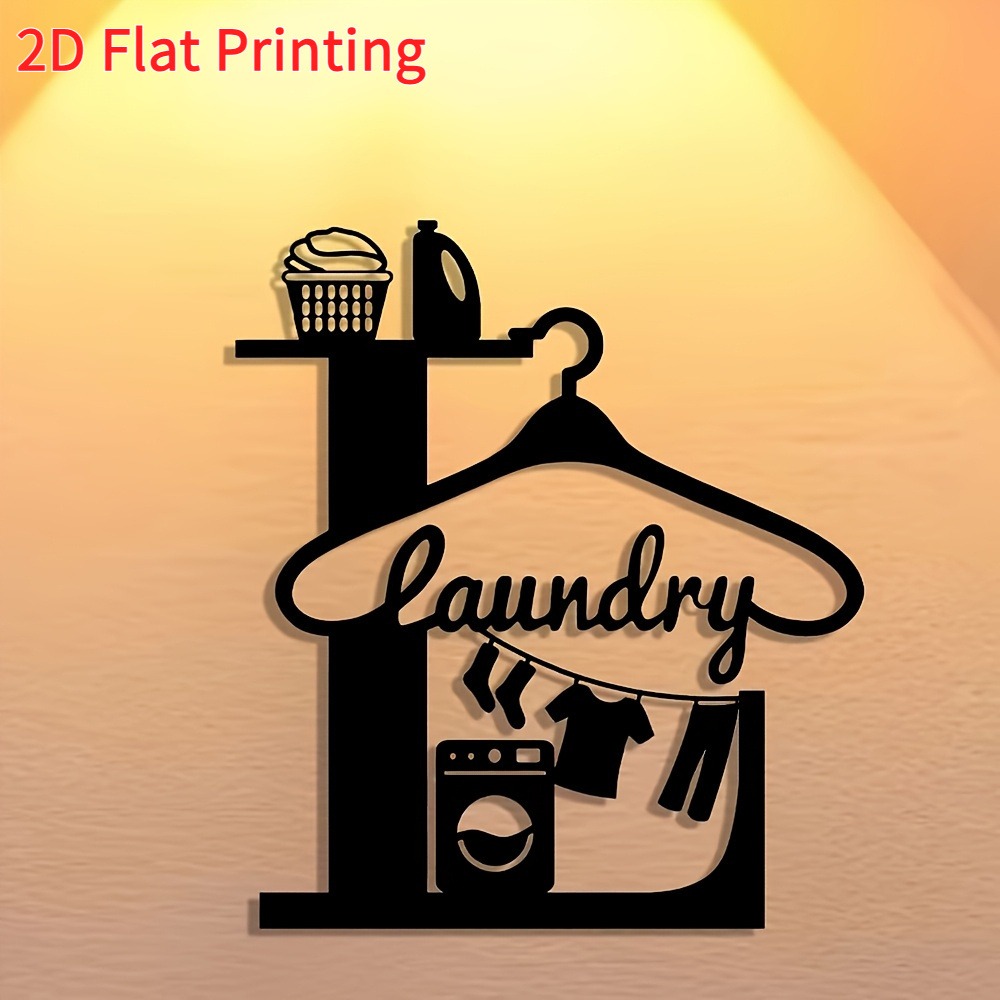 CIFbuy 2D Metal Wall Art Laund - огляд і ціна Home Office Icon