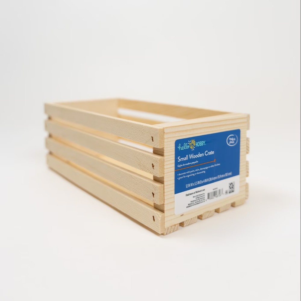 Unfinished Wood Crate Storage  - огляд і ціна Home Office Box