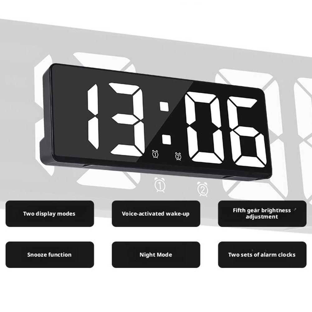 LED Digital Alarm Clock Voice  - огляд і ціна Led Desk Clock
