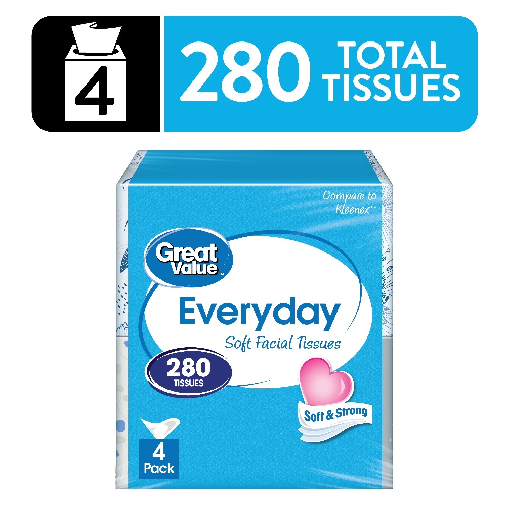Soft Facial Tissues 2 Ply 4 Pa - огляд і ціна Home Office Box