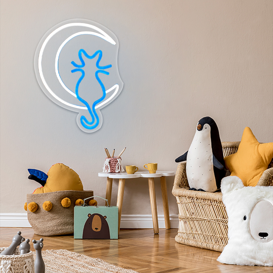 Animation Neon Sign, Moon And  - огляд і ціна Home Office Icon