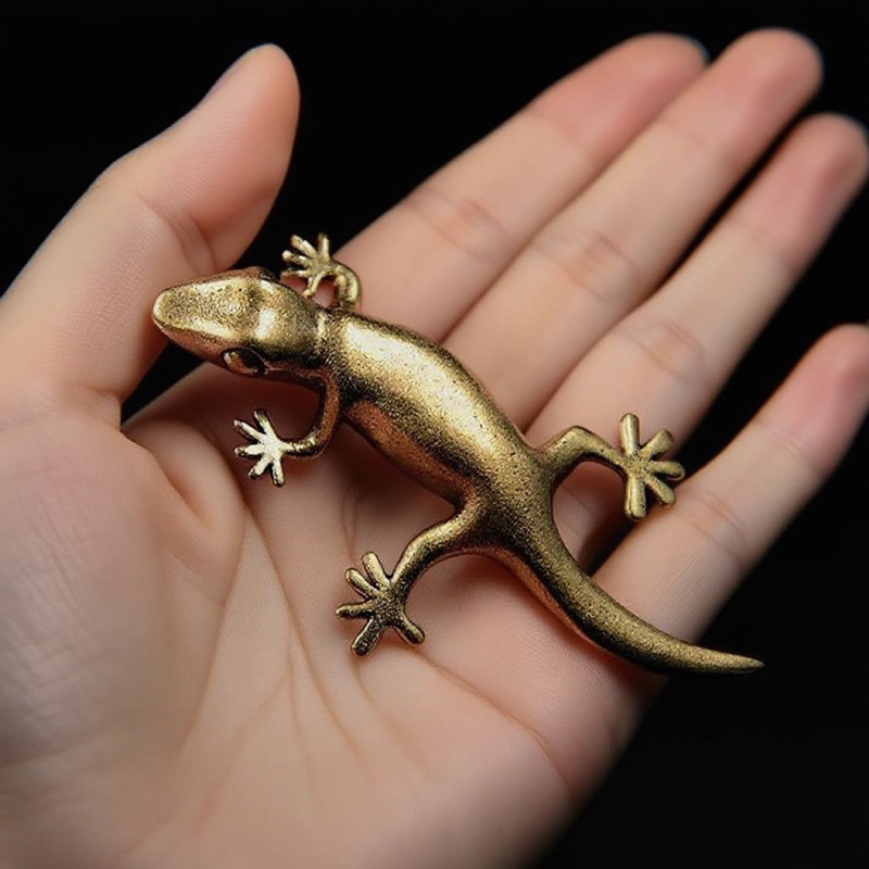 Handmade Bronze Retro Gecko Li - огляд і ціна Home Office Gadgets