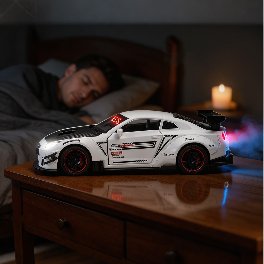 1PCS Rechargeable Hypercar Mod - огляд і ціна Led Desk Clock