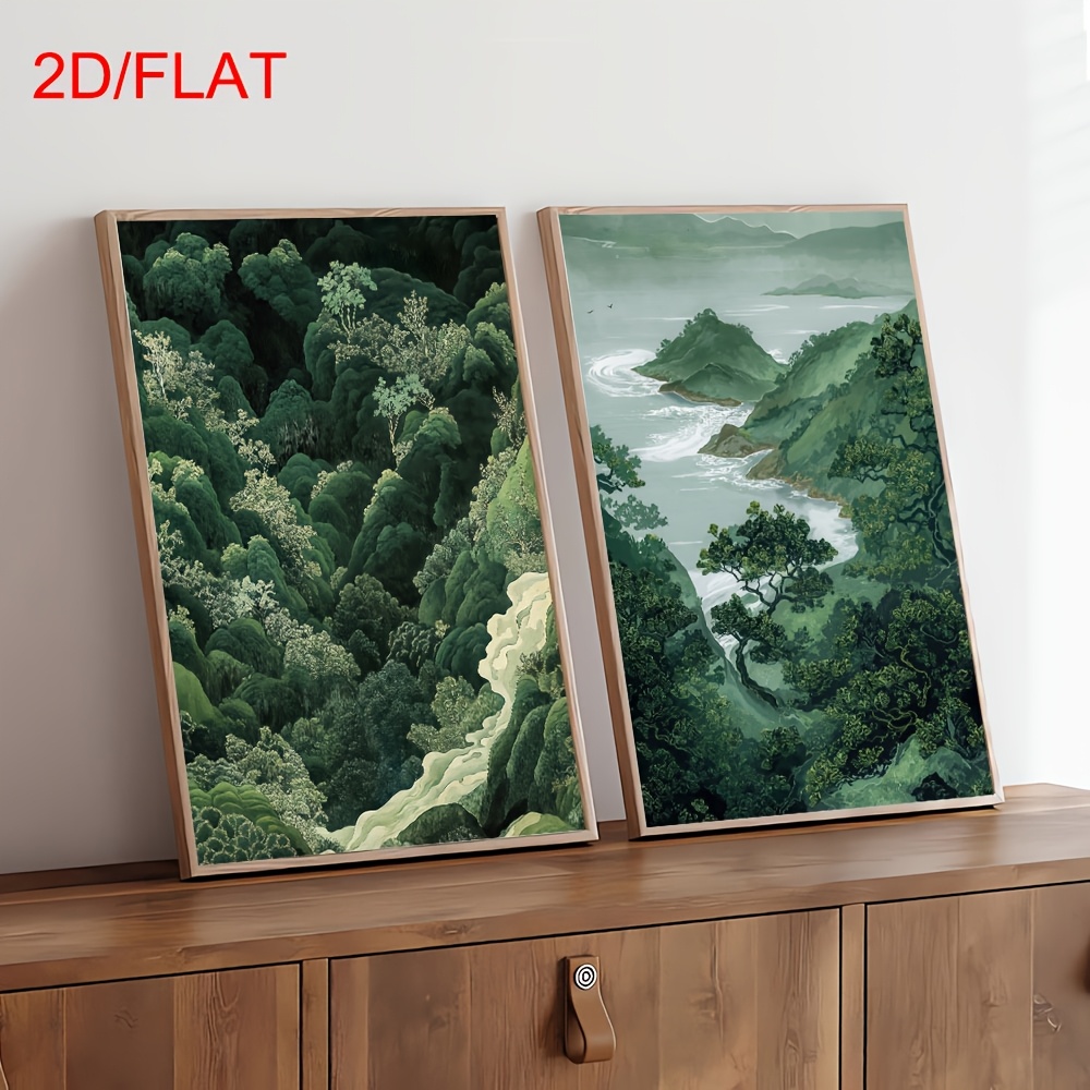2pcs Modern Green Forest Mount - огляд і ціна Home Office For Two