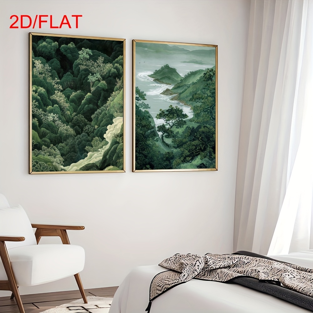 2pcs Modern Green Forest Mount - огляд і ціна Home Office For Two