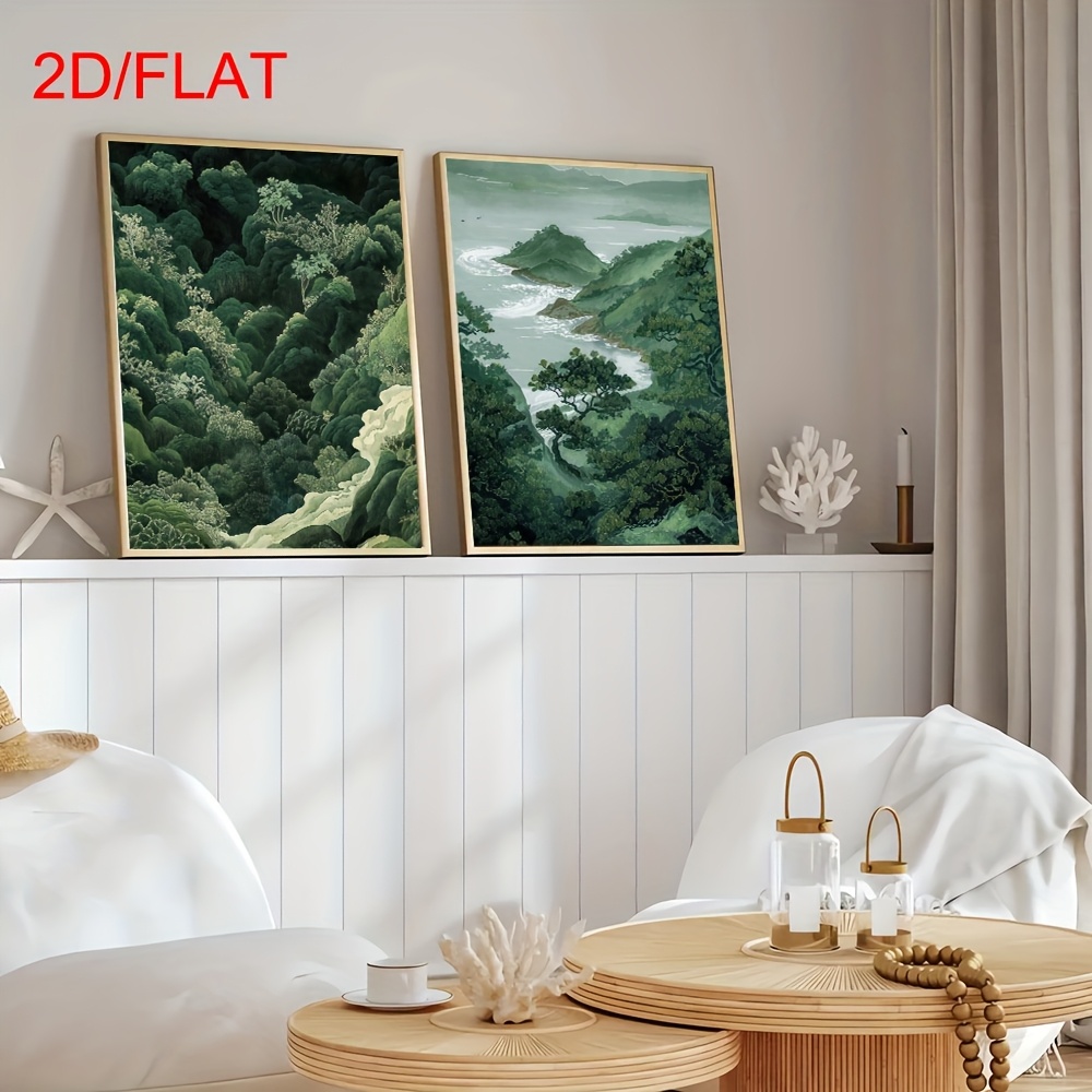2pcs Modern Green Forest Mount - огляд і ціна Home Office For Two
