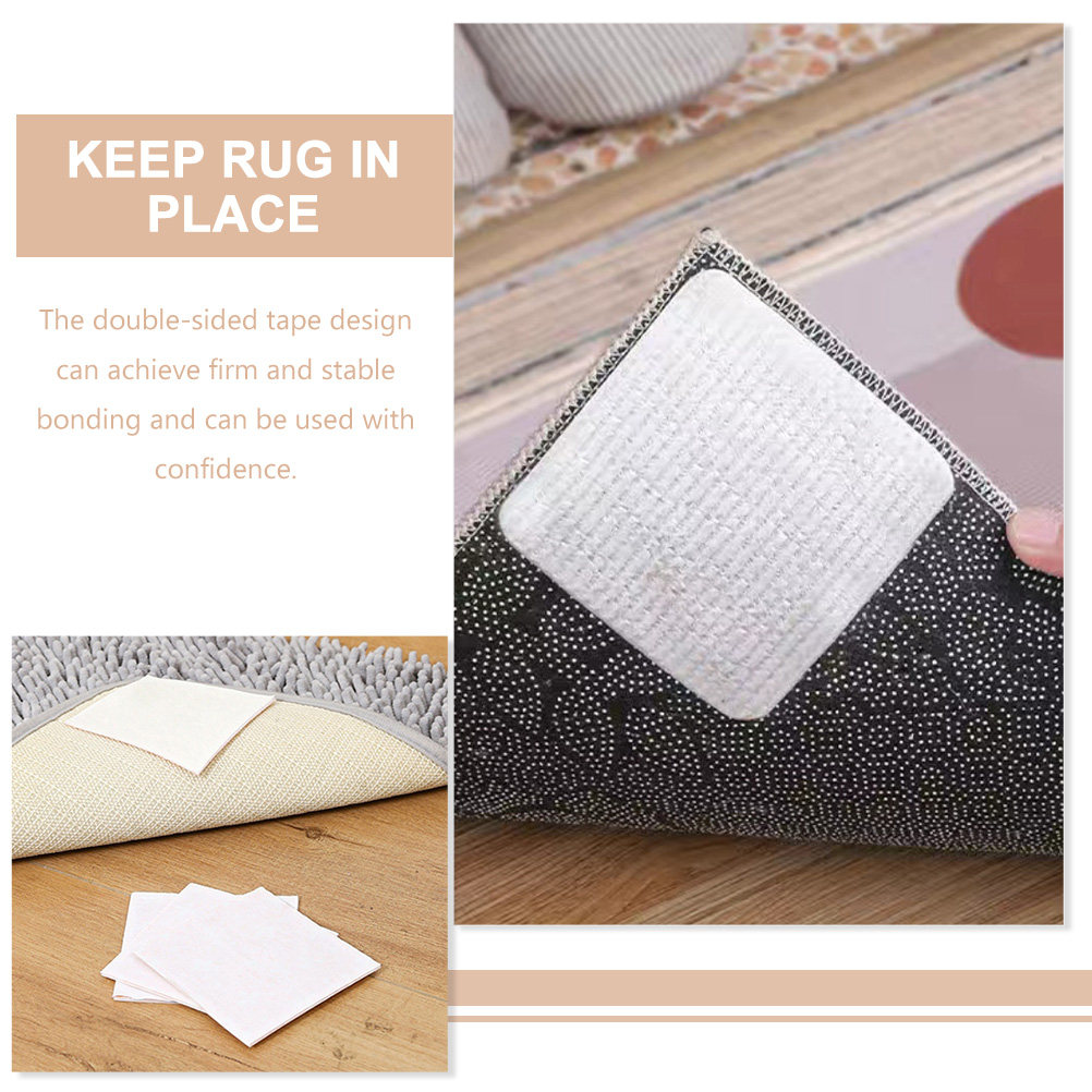 4Pcs Easy-Apply Rug Tape Non-S - огляд і ціна Home Office Rug