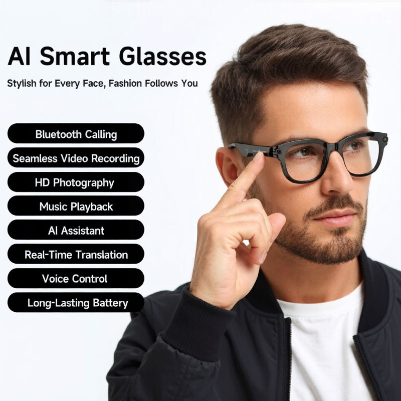 FLAUNT AI Smart Glasses 4K Cam - огляд і ціна Webcam Hd 1080P