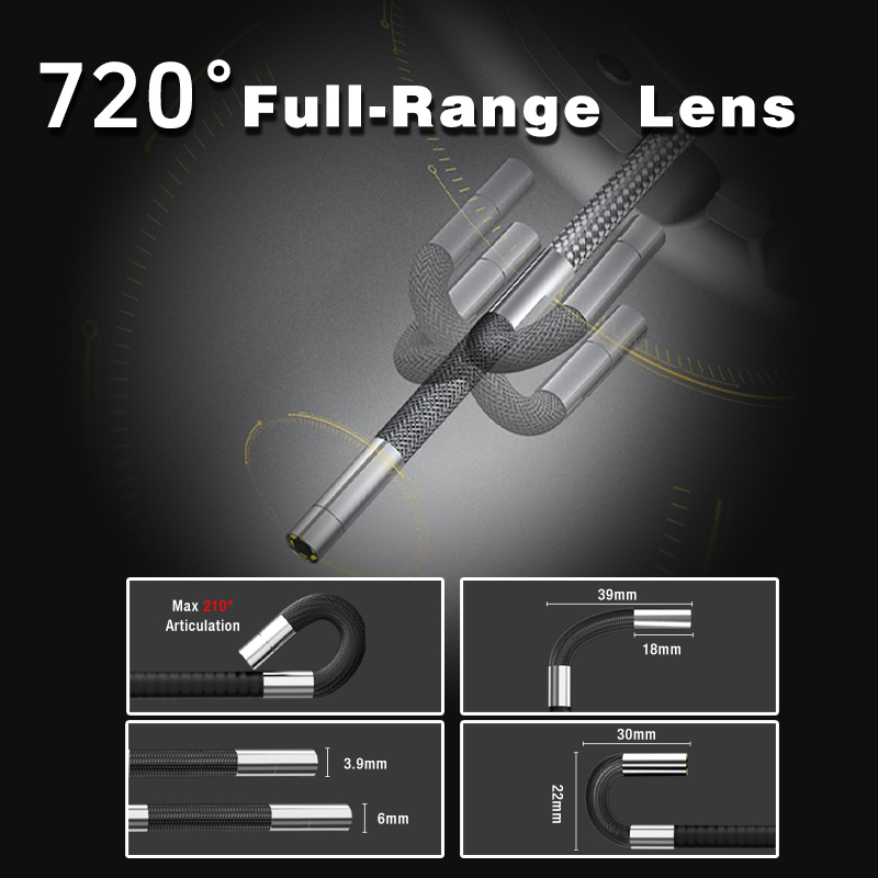 4-Way 360° Rotating Borescope, - огляд і ціна Webcam Hd 1080P