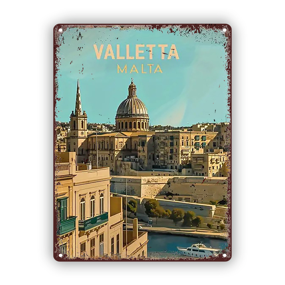 Valletta Malta Cityscape Vinta - огляд і ціна Home Office Icon